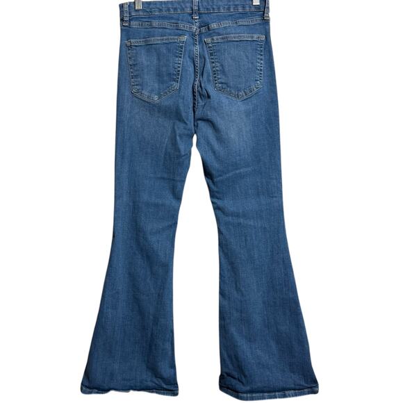 TOPSHOP Moto Jamie Flare medium wash Jeans Size 30 / 10 - Picture 3 of 9